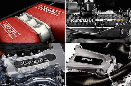 Mercedes vs. Renault vs. Ferrari vs. Honda
