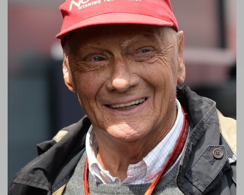 Niki Lauda - King of Comebacks, also former 3 times Formula 1 World Champion and Mercedes, Mclaren and Ferrari team personnel