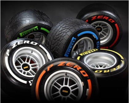 Pirelli P-Zero F1 Tyres (Courtesy: Pirelli)