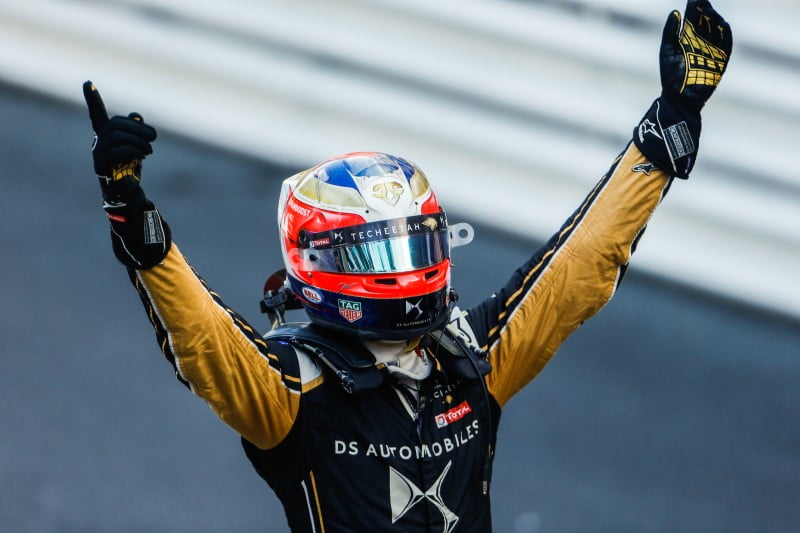 DS Techeetah driver Jean-Eric Vergne wins the 2019 Monaco ePrix