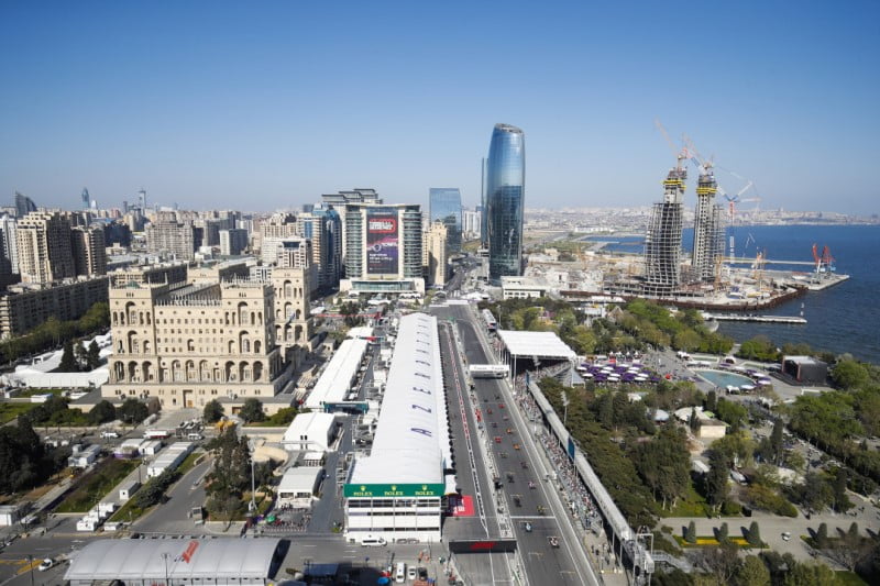 F1 TV issues repeat as F1 cars race around the Baku City Circuit in Azerbaijan