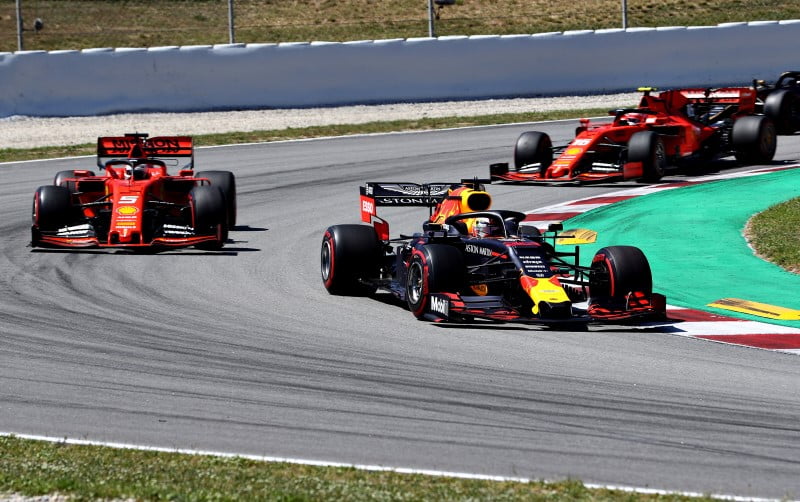 Red Bull's Max Verstappen Races Against and Beats Ferrari In F1 2019