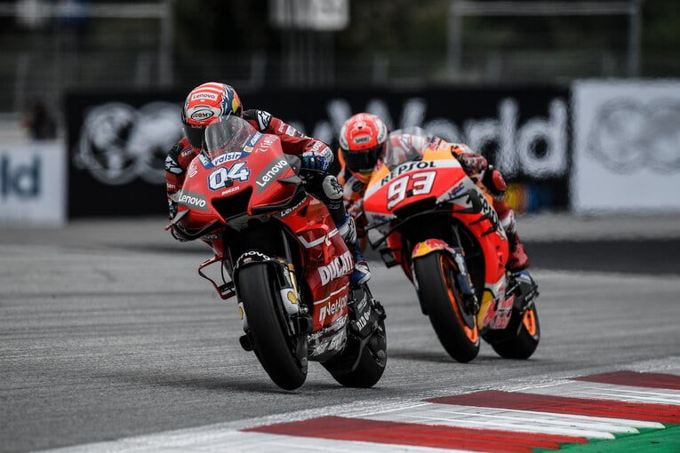 Ducati's Andrea Dovizioso beats Honda's Marc Marquez in the 2019 Austrian MotoGP at the Red Bull Ring