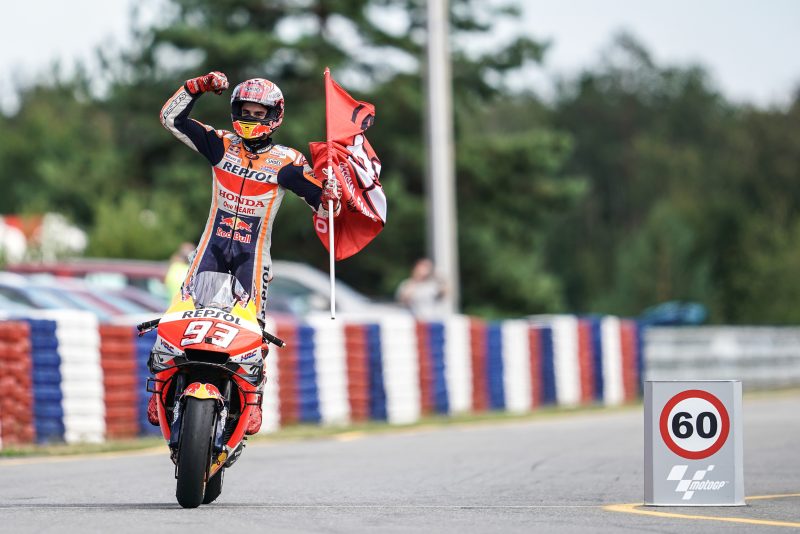 Marc Marquez races his Honda to 50 premier class wins in MotoGP