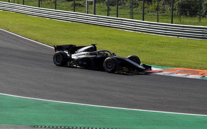 Jean Alesi tests the 18 inch Pirelli tyres in Italy for use in the 2021 Formula 1 Season