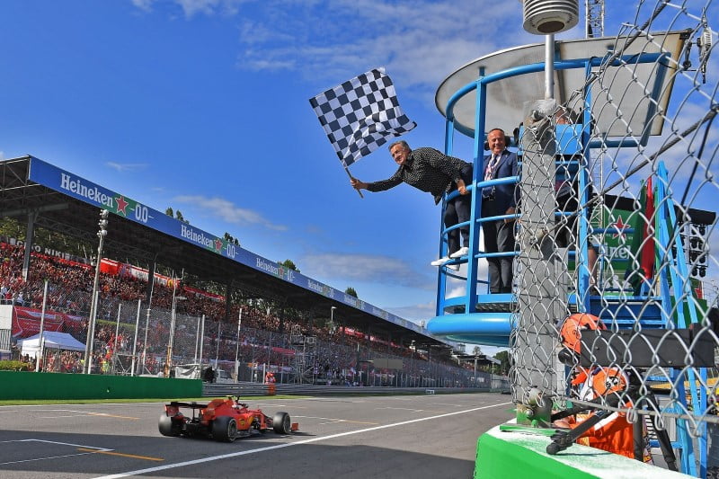 Charles Leclerc wins Ferrari's home race in Monza, Italy in front of the tifosi