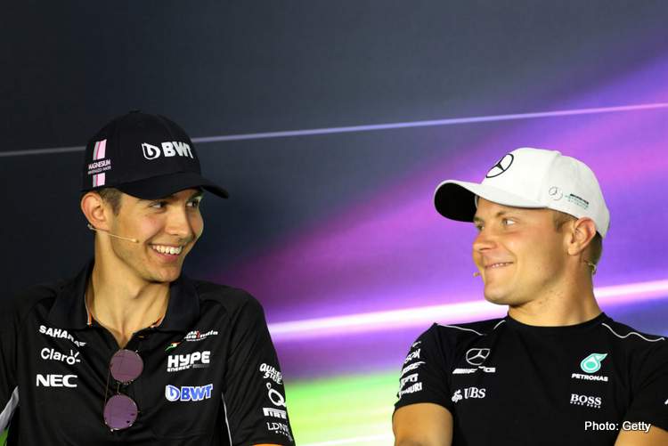 Esteban Ocon and Valtteri Bottas, Mercedes drivers