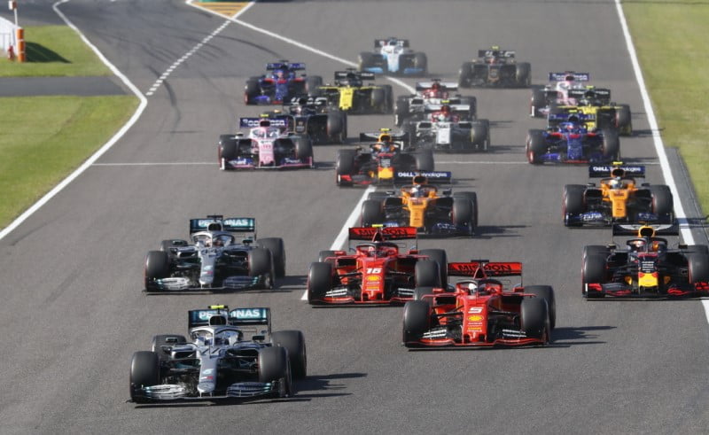 F1 cars race in Japan, a race the FIA were extremely busy governing