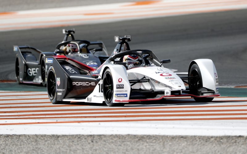 Porsche's Neel Jani at the official pre-season test in Valencia before the start of the 2019-20 Formula E Championship
