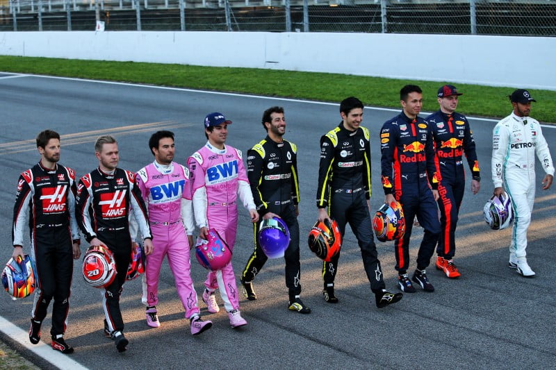 F1 drivers pose ahead of the 2020 F1 season as driver rivalries will build up and entertain fans all year long