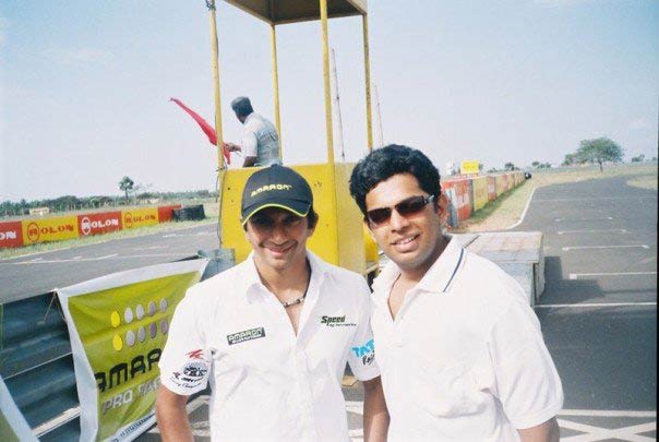 Kunal Shah & F1 driver Narain Karthikeyan