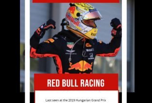 36: Red Bull Racing Go Red Bull Missing