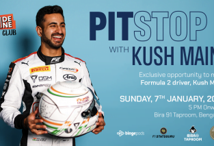 In January 2024, the Inside Line Pitstop will host a meet and greet session with Kush Maini for the Motorsport fans in Bengaluru.